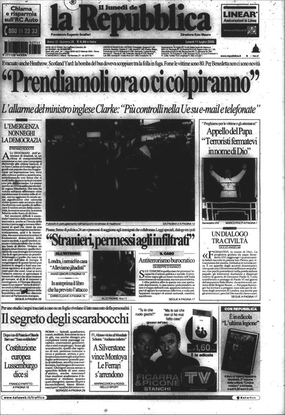 Il lunedì de La repubblica